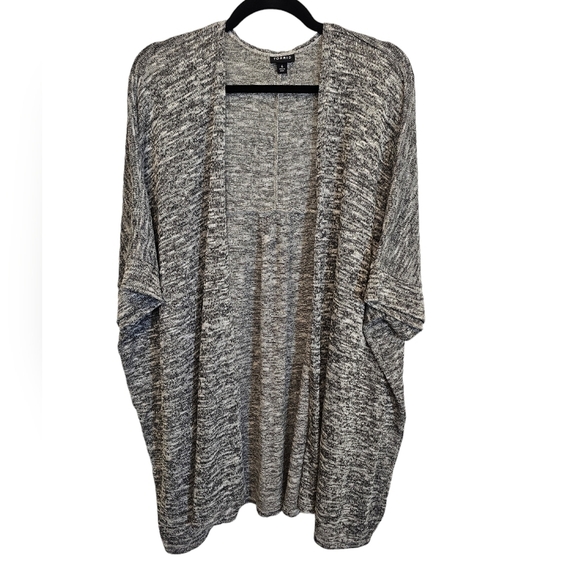 Torrid 4X Rayon Blend Stretchy Open Front Cardigan Grey - Picture 1 of 9